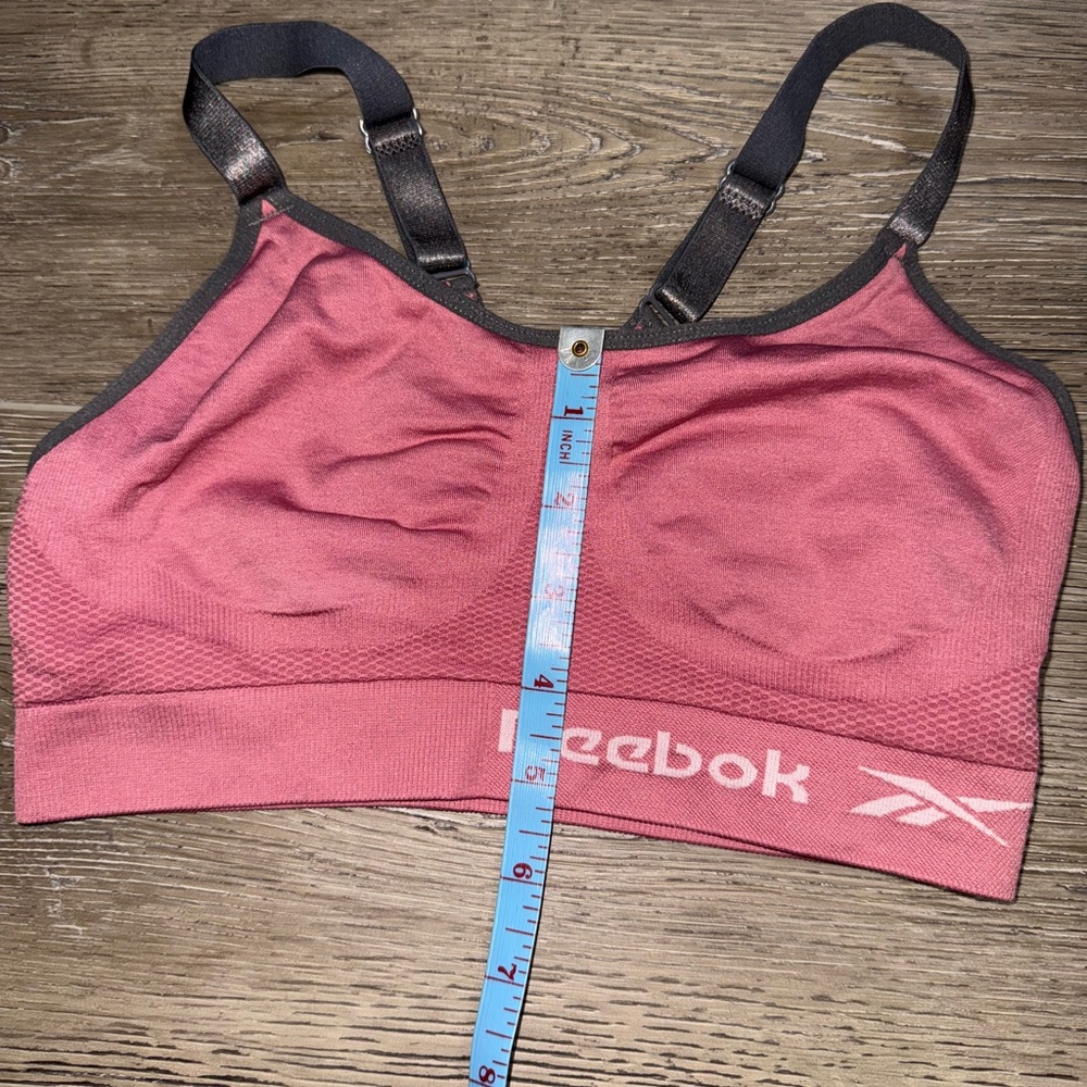 Reebok Trio Sports Bra Set - Pink, Black, Striped - Picture 6 of 13